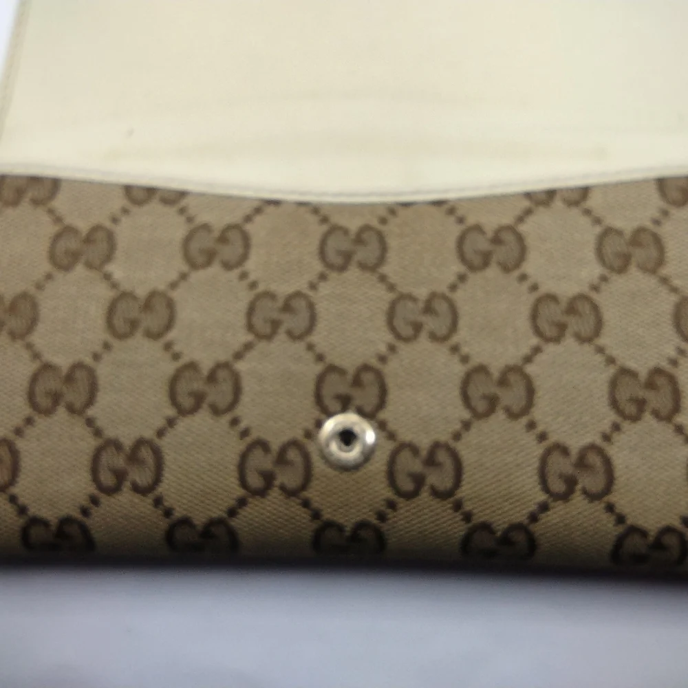 GUCCI GG canvas bifold long wallet Purse Authentic Made in Italy 181593 9416